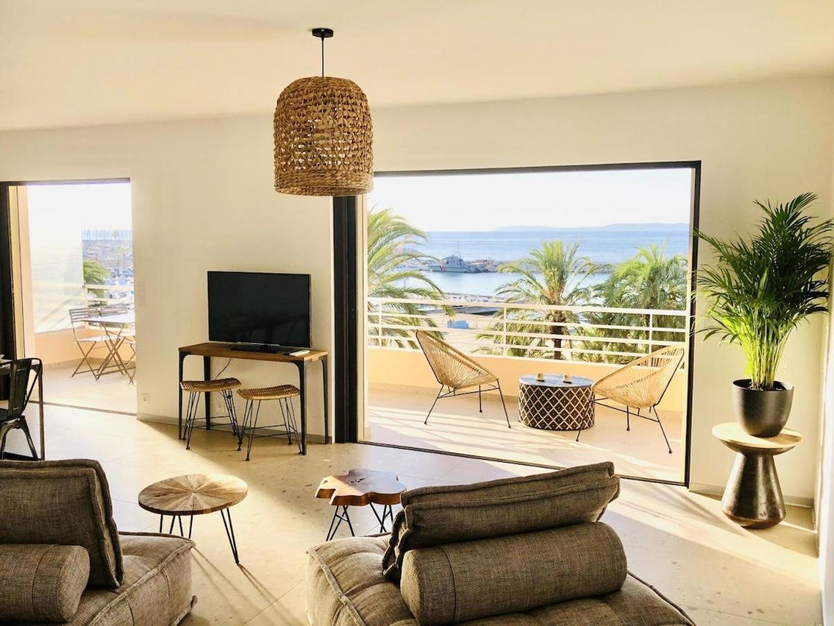 Appartement T3 Lumineux Traversant Totalement Neuf En Face De La Plage Front De Mer Vue Sur Les Iles Vue Mer Panoramique Assuree Residence De La Plage Centre Ville Du Lavandou 3Eme Etage Avec Ascenseur Appartement T3 Le Lavandou Extérieur photo