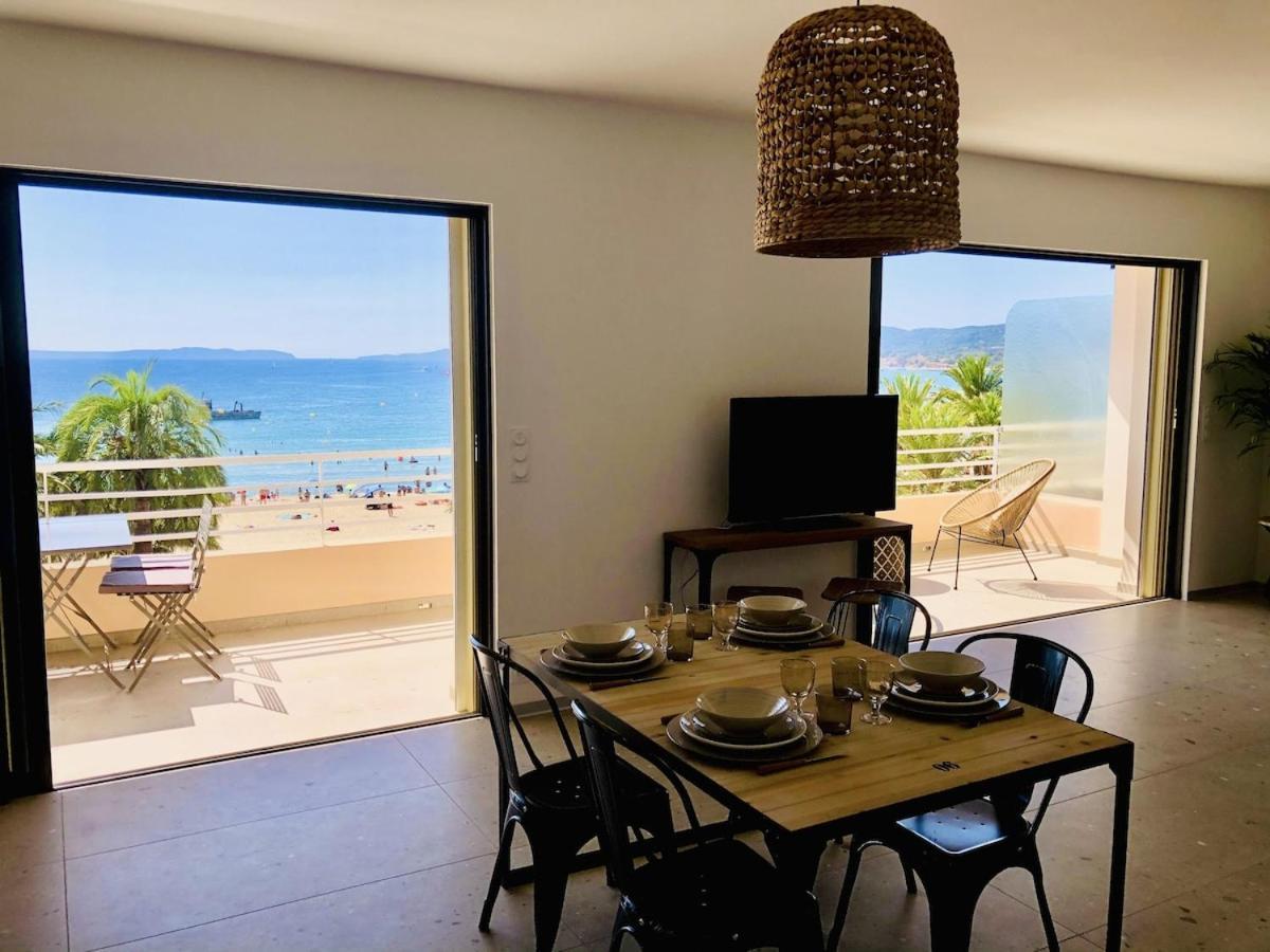 Appartement T3 Lumineux Traversant Totalement Neuf En Face De La Plage Front De Mer Vue Sur Les Iles Vue Mer Panoramique Assuree Residence De La Plage Centre Ville Du Lavandou 3Eme Etage Avec Ascenseur Appartement T3 Le Lavandou Extérieur photo